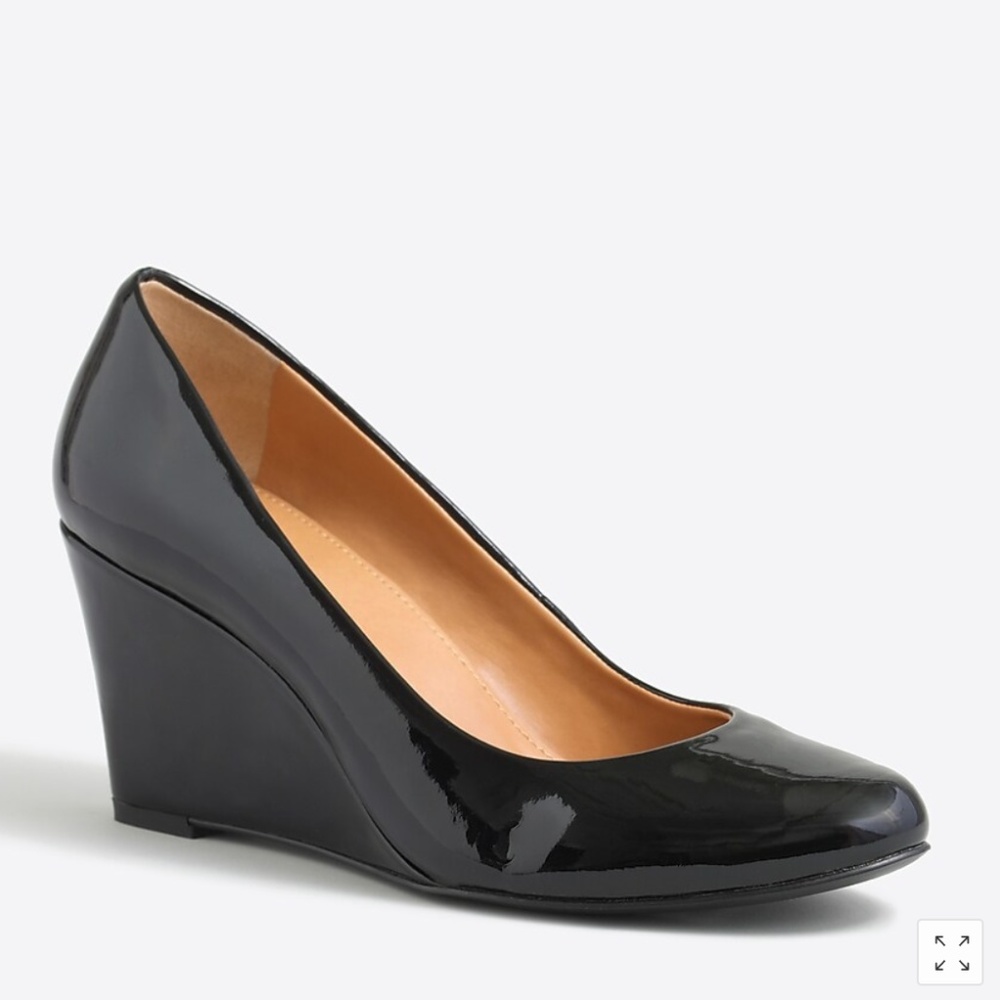 Sylvia Patent Leather Wedges